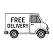 Free home delivery icon